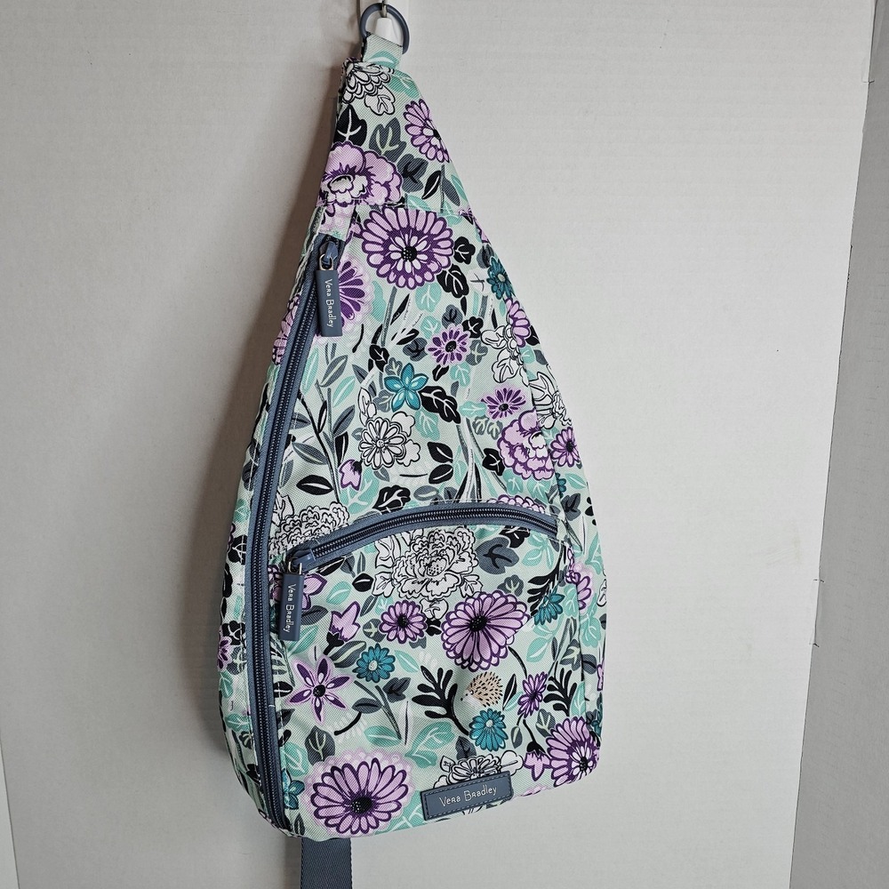 Vera Bradley Essential Sling Backpack Bag Penelope's Garden Floral Multicolor M